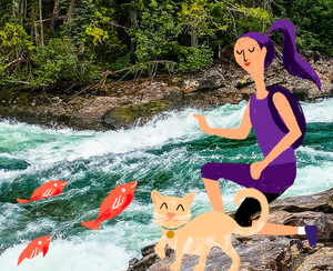 Support Your Cat's Health with Austin and Kat's Meal Powder - Tailored for feline well-being. A multi-support system incorporating Fish oil powder, Icelandic Kelp, Cranberry Extract, USDA Organic Maitake Mushroom, and Yucca Root Extract, sourced from land and sea to ensure a vibrant and happy cat.